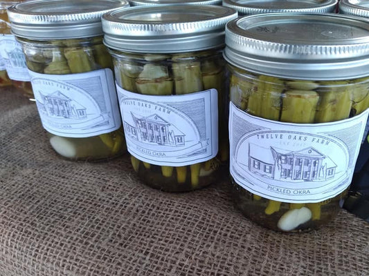 Pickled Hot Okra